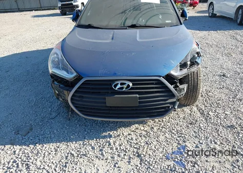 2016 Hyundai Veloster Turbo Rally Edition из США, поврежденный, VIN KMHTC6AE4GU255881